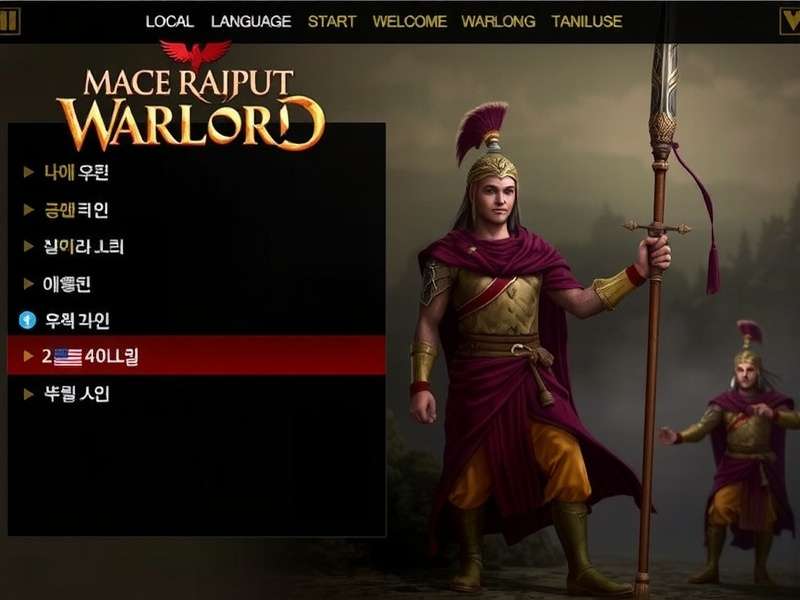Extensive Indian language support Mace Rajput Warlord local language options